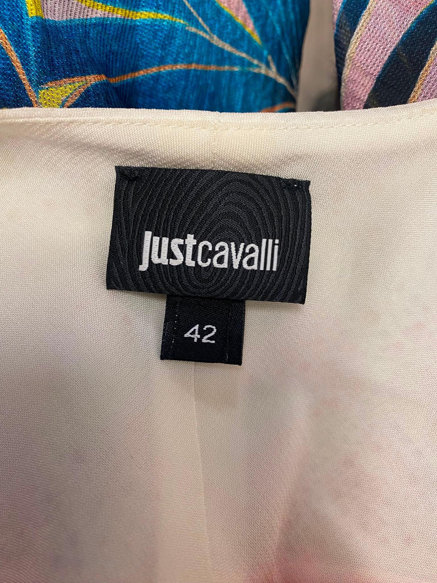 Just Cavalli Multicolor Caftan with Strass