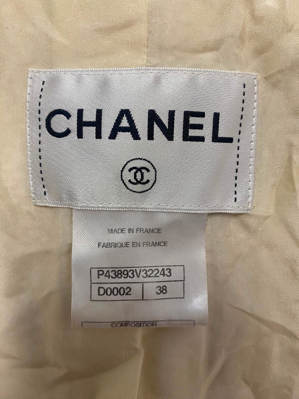 Chanel Cream Tweed Jacket with Mirror Trim ( Prefall 2012 - Métiers d'Arts Paris-Bombay)