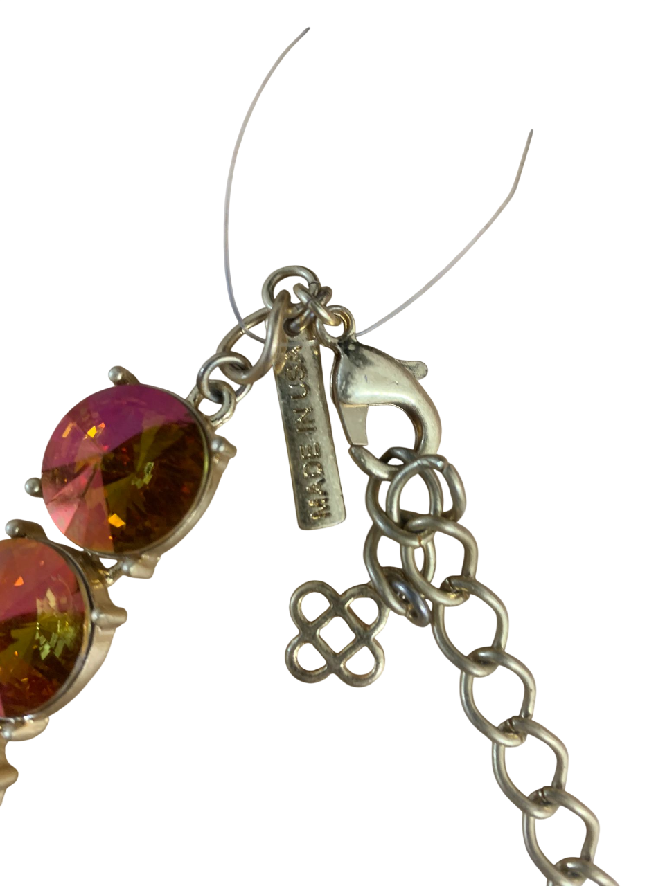 Oscar De La Renta Multicolor Crystal Necklace