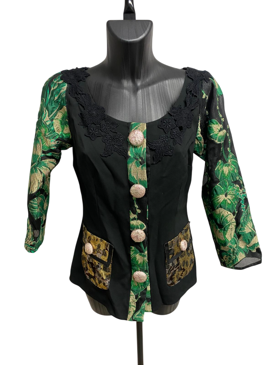 Dolce &Gabbana "Sartoria Italiana" Cady Jacket with Intricate Jacquard Detailing
