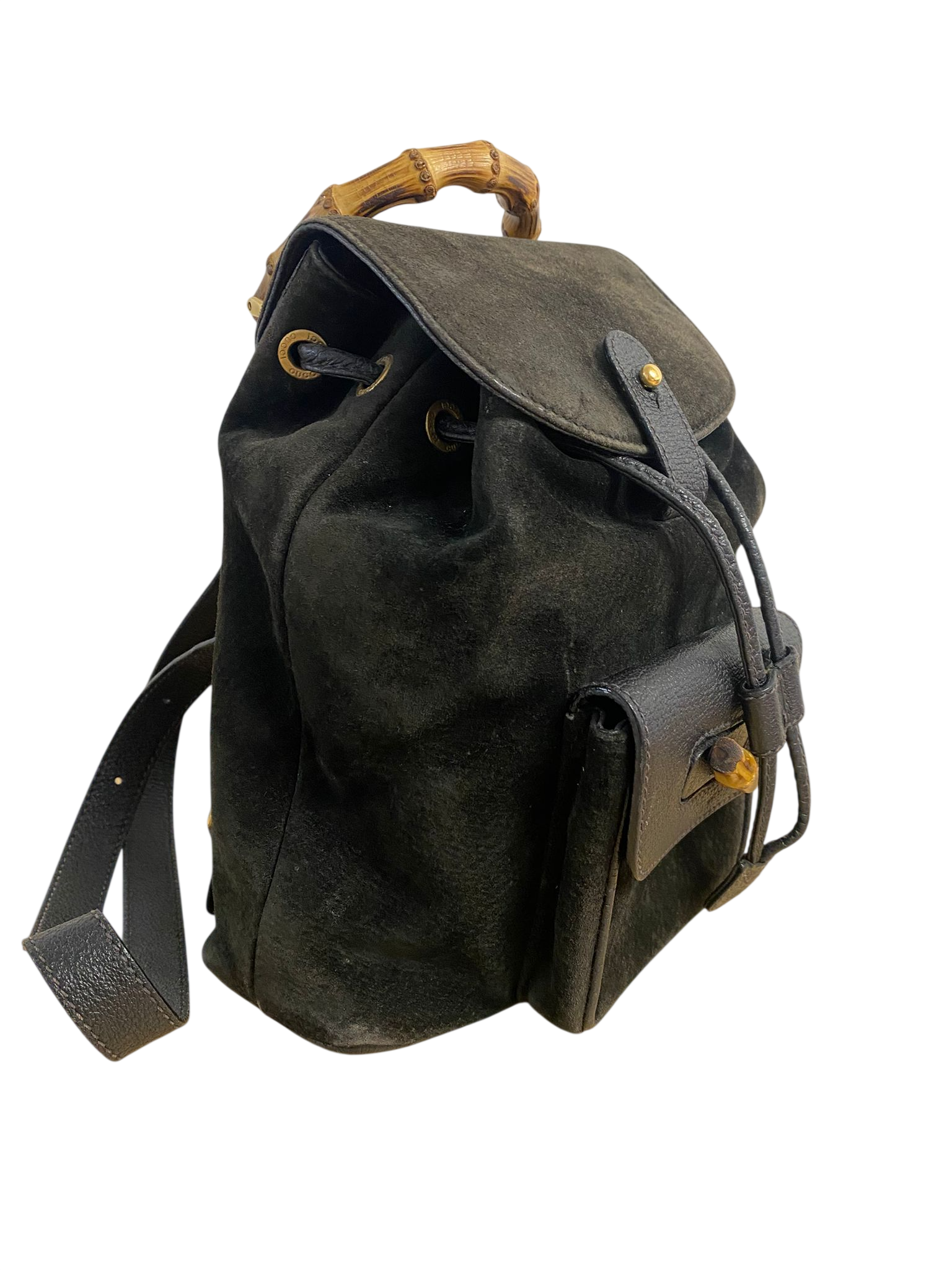 Gucci Bamboo Tassel Oval Backpack