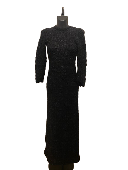 Balenciaga Back to Front Black Tweed Dress by Demna (FW2022)
