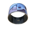 Hermes Optique Chain D'Ancre Printed Enamel Palladium Plated Bangle Bracelet