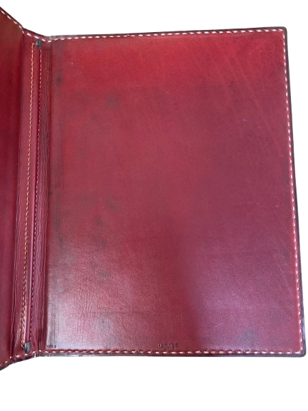 Hermès Protège Semainier in Bordeaux Leather