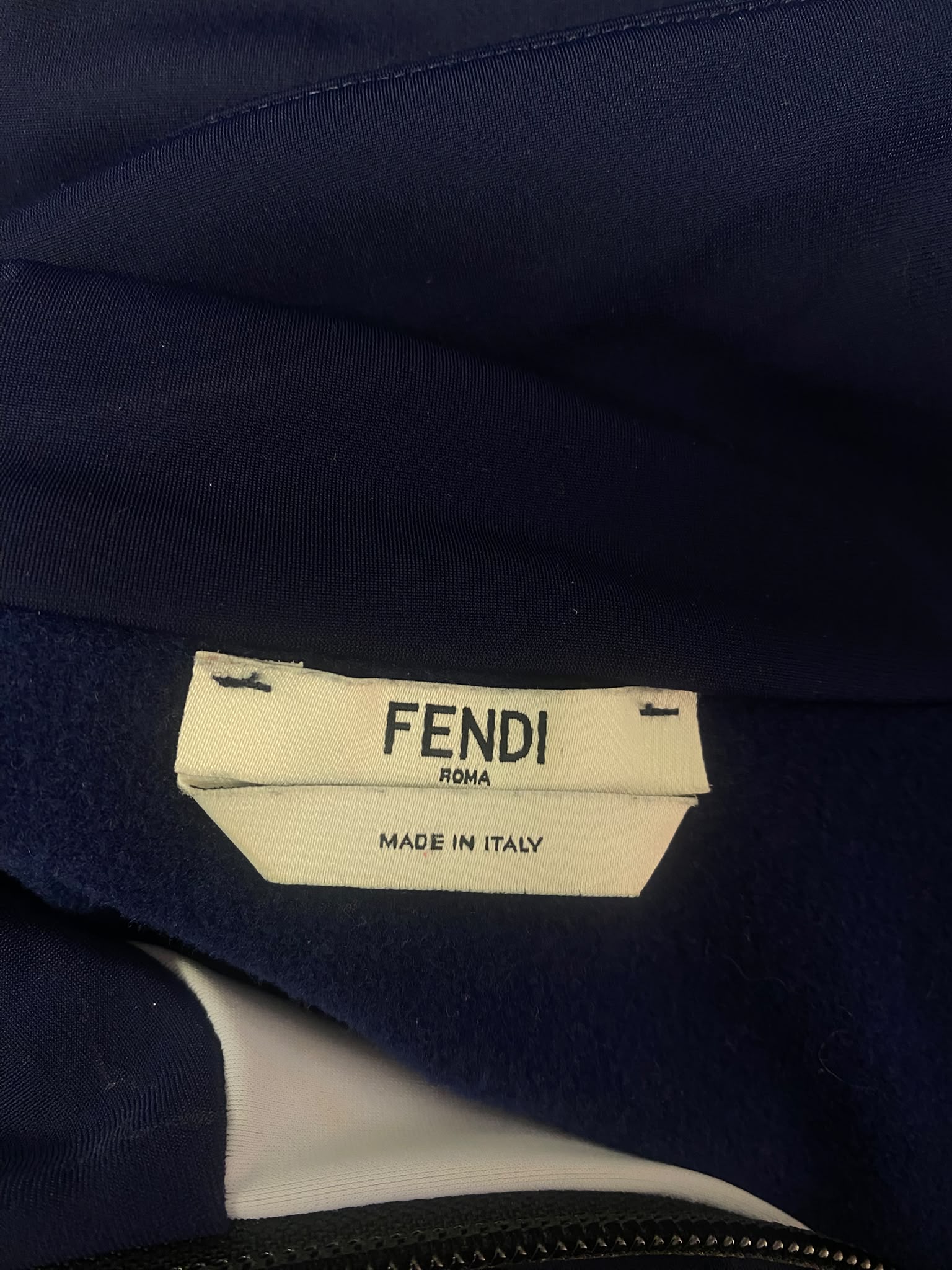 Fendi Roma Women's Penguin Zip-Up Track Jacket - Size 44