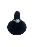 "Solitaire" Ring in 18K Yellow and white Gold