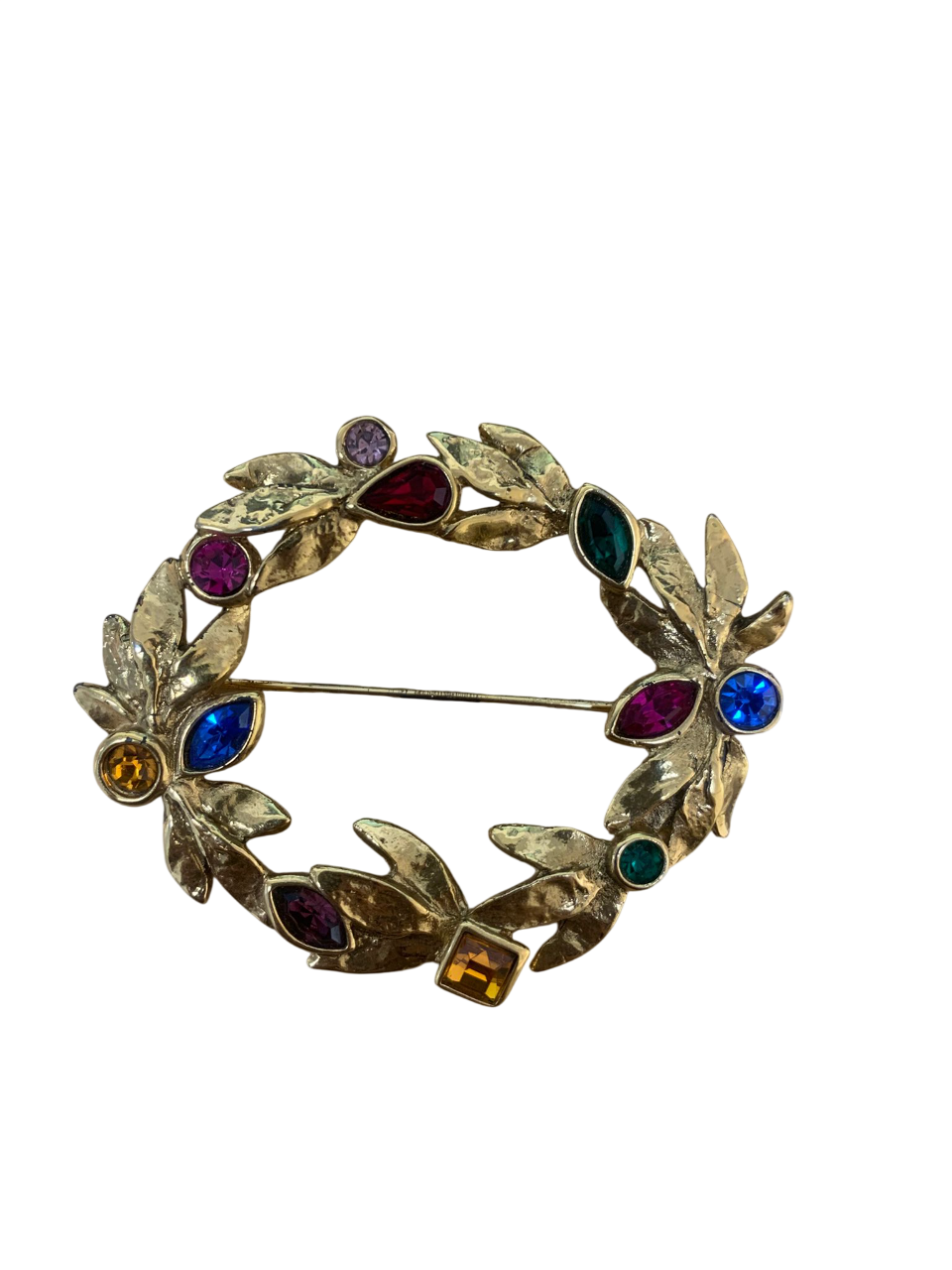 Yves Saint Laurent Laurel Crown Brooch