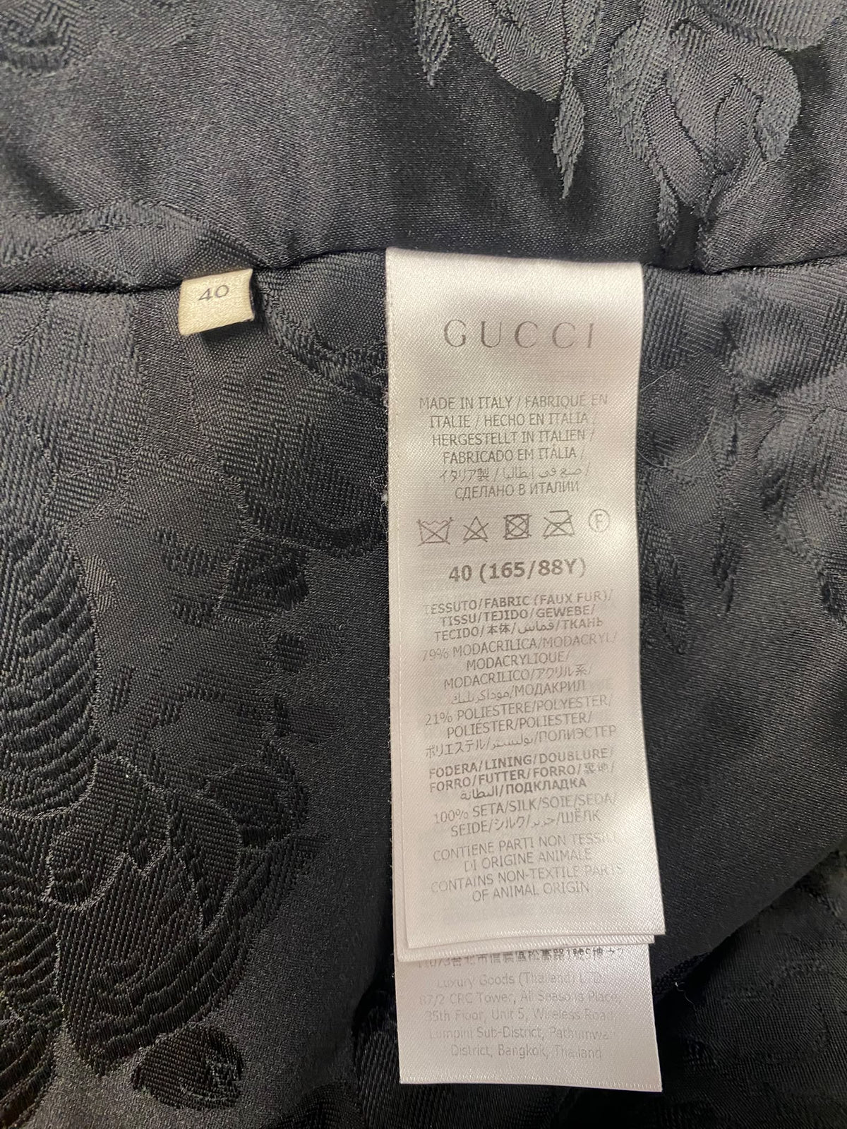 Gucci Zebra-Print Fur Coat PreFall2019