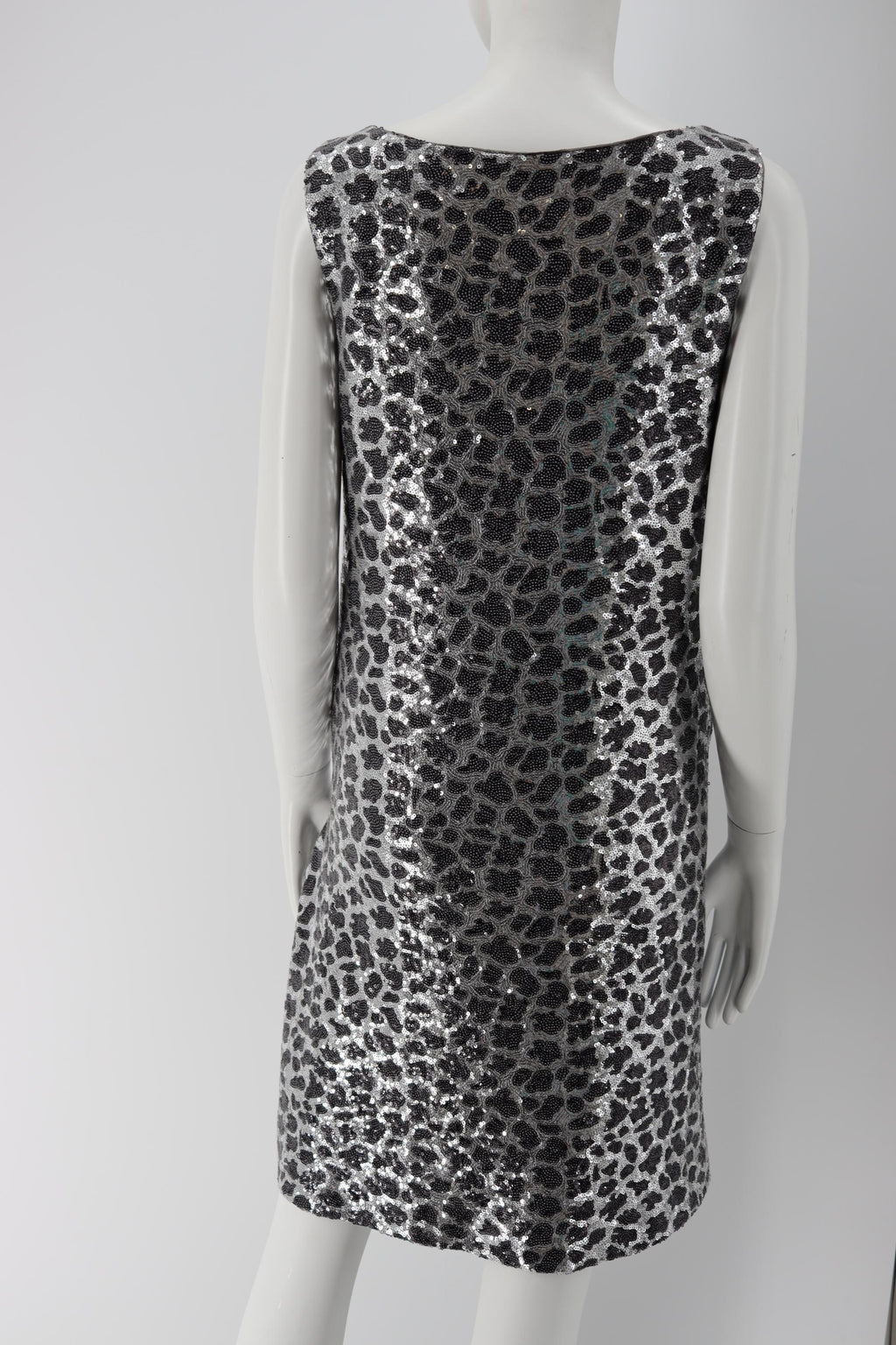 Love Moschino Leopard Print Sequins Dress
