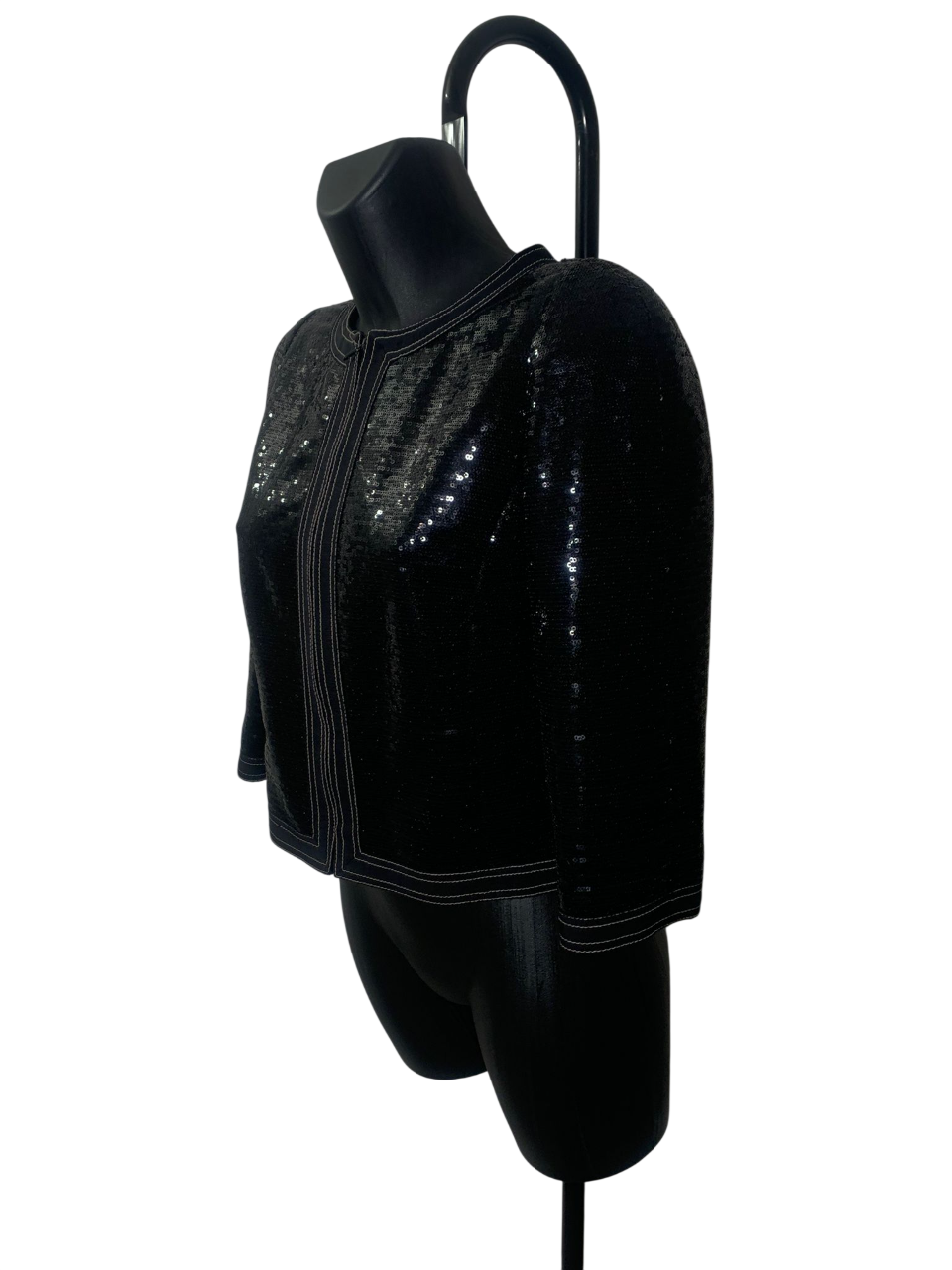 Chanel 2013 Paris Versailles Black Sequins Jacket