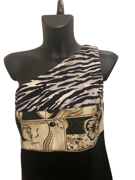 Prada One Shoulder Dress with Strass (SS18)