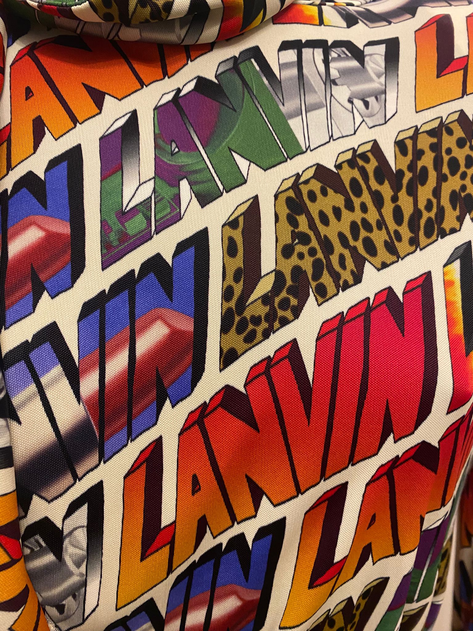 Lanvin Multicolor Logo Blouse