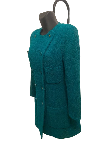 Chanel Aqua Green Dress in Tweed