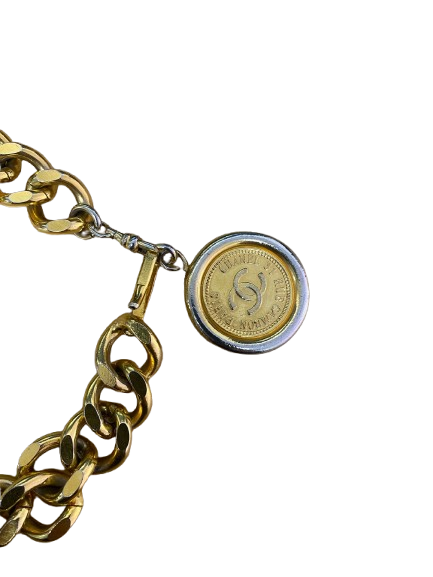 Chanel Vintage Medallion Coin Chain Belt