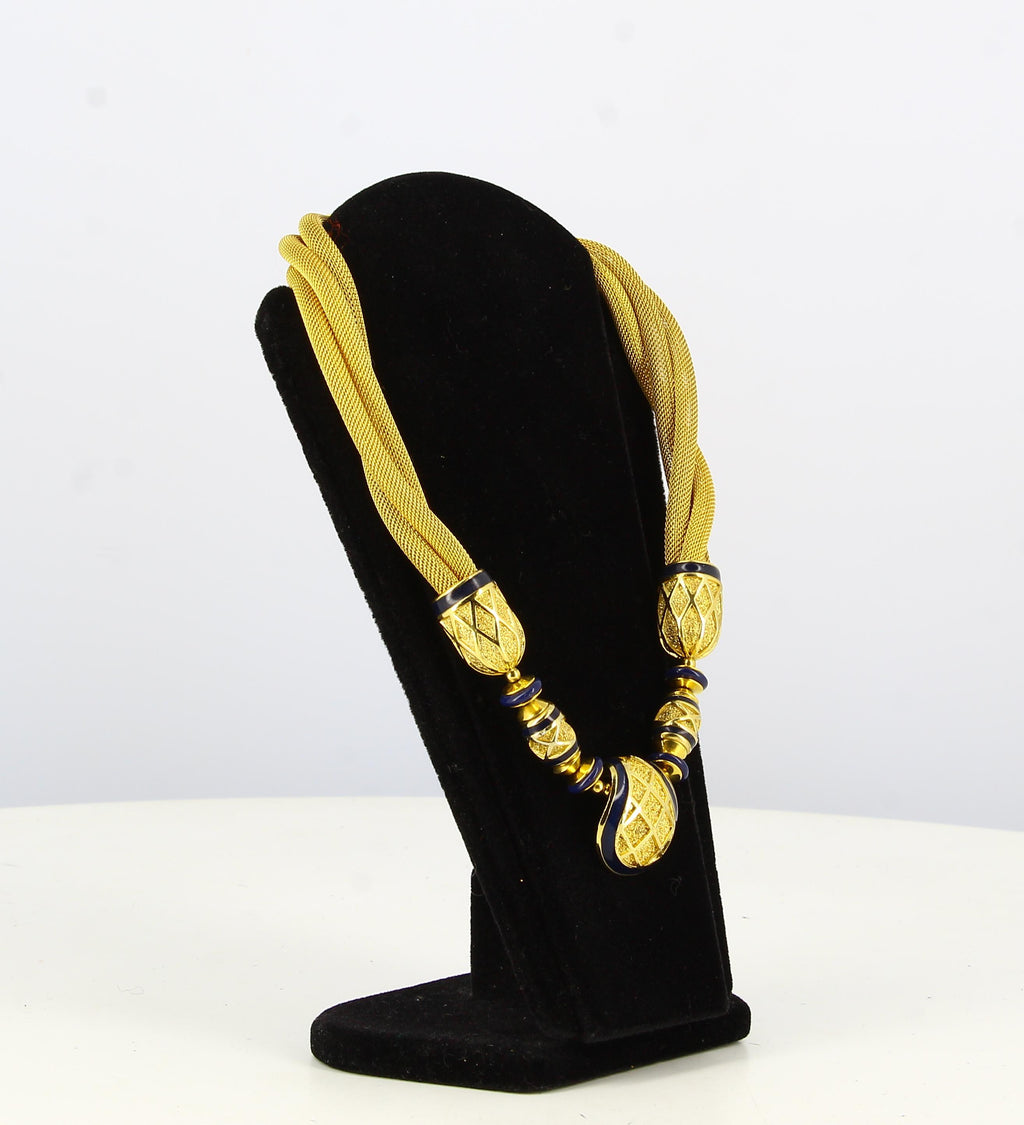 Balanciaga Golden and Blue necklace