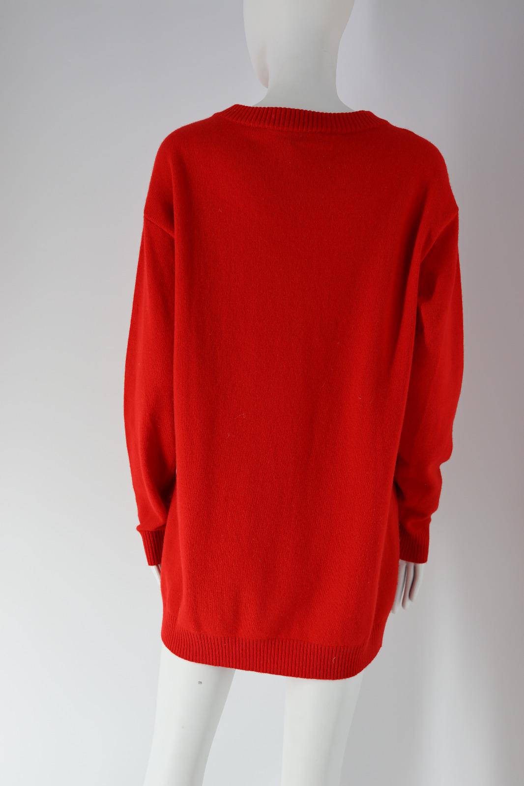 2014 Moschino Red McDonalds Sweater Dress