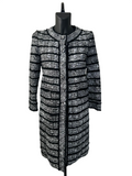 Marc Jacobs Tweed Black and White Coat