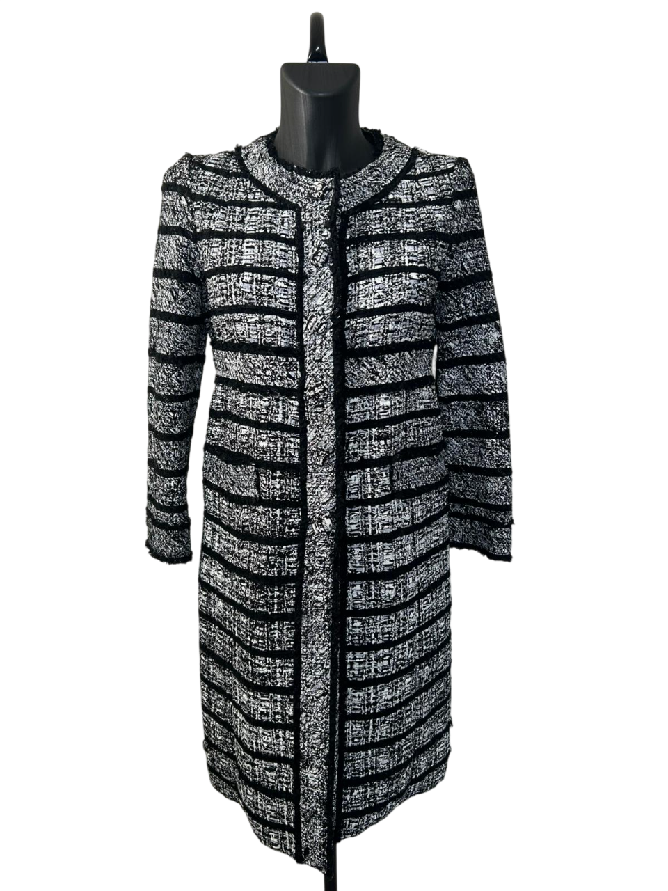 Marc Jacobs Tweed Black and White Coat