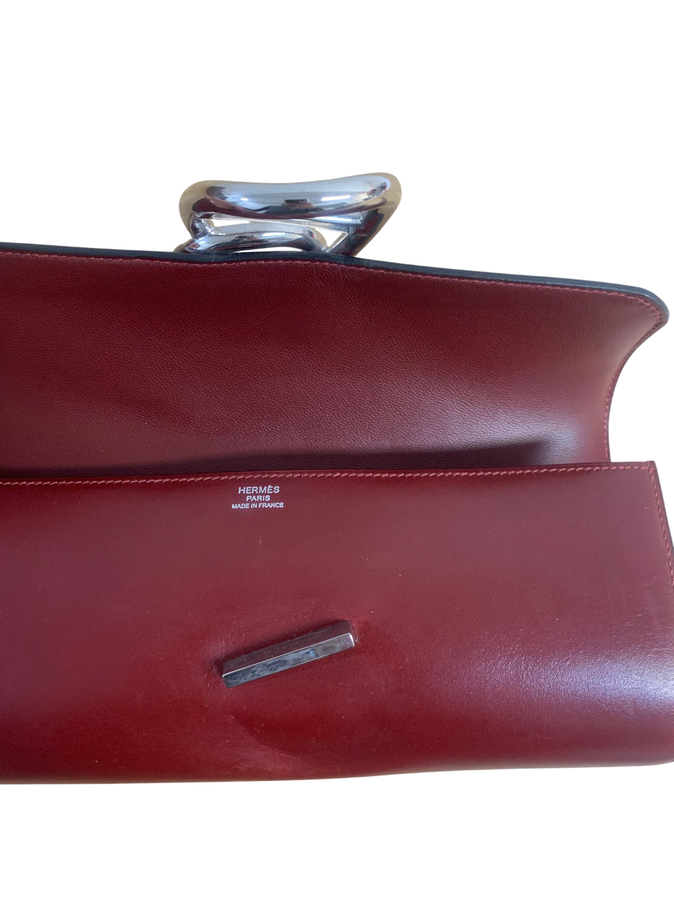 Hermès 2011 Egée 25 Clutch in red