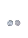 Hermès silver-toned clip earrings