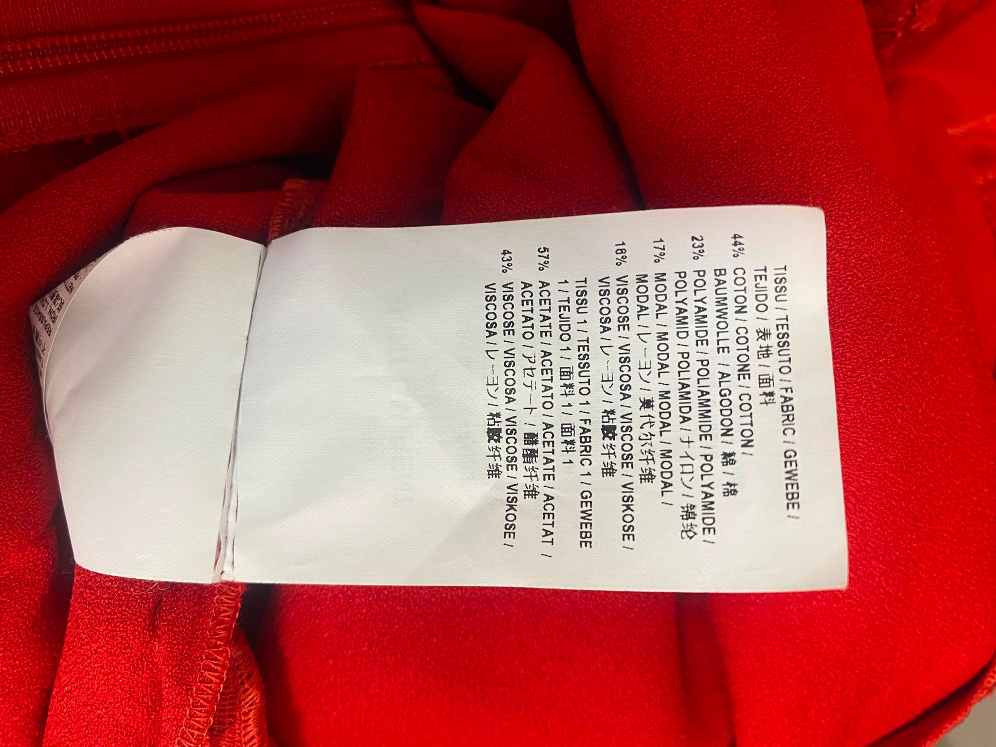 Saint Laurent Red Lace Mini Dress