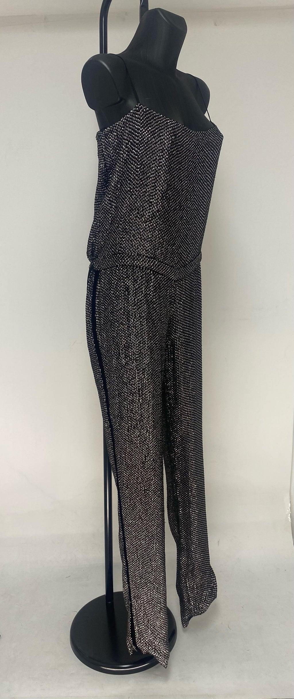 FW2009 Gucci Silver Crystals Embellished Jumpsuit