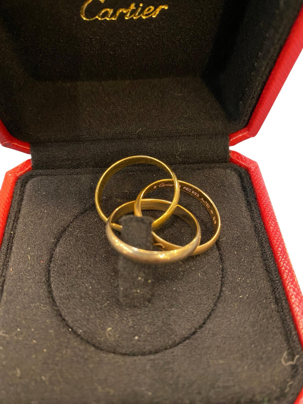 Cartier Trinity Ring in Rose, Yellow and White Gold