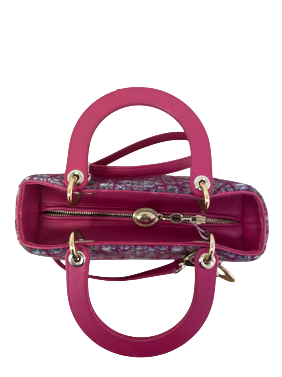 Christian Dior Lady Dior Bag in Pink Cannage Tweed