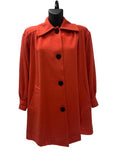 Yves Saint Laurent Orange Wool Coat