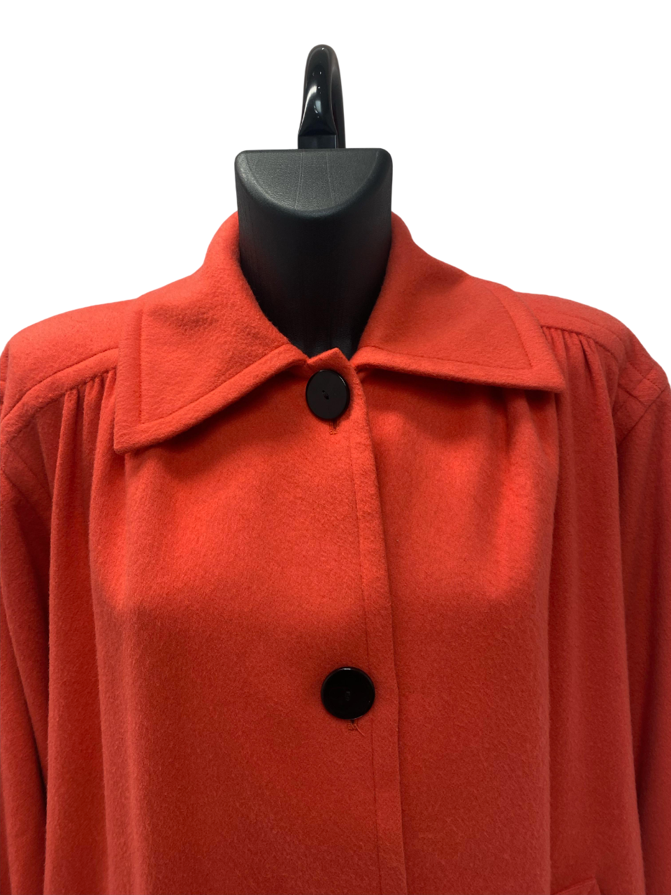 Yves Saint Laurent Orange Wool Coat
