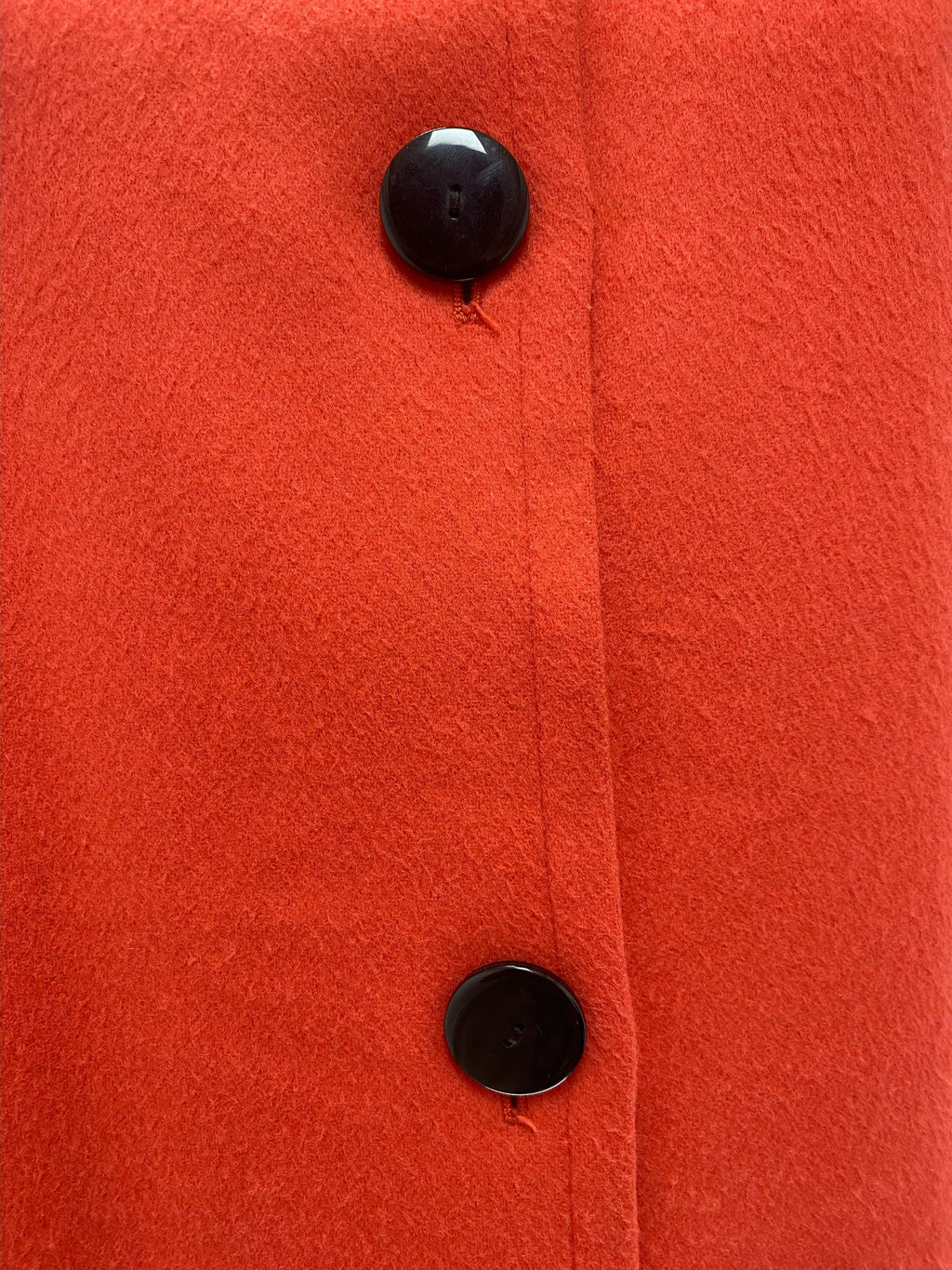 Yves Saint Laurent Orange Wool Coat