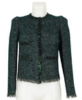 Dolce Gabbana Khaki Tweed Suit Jacket
