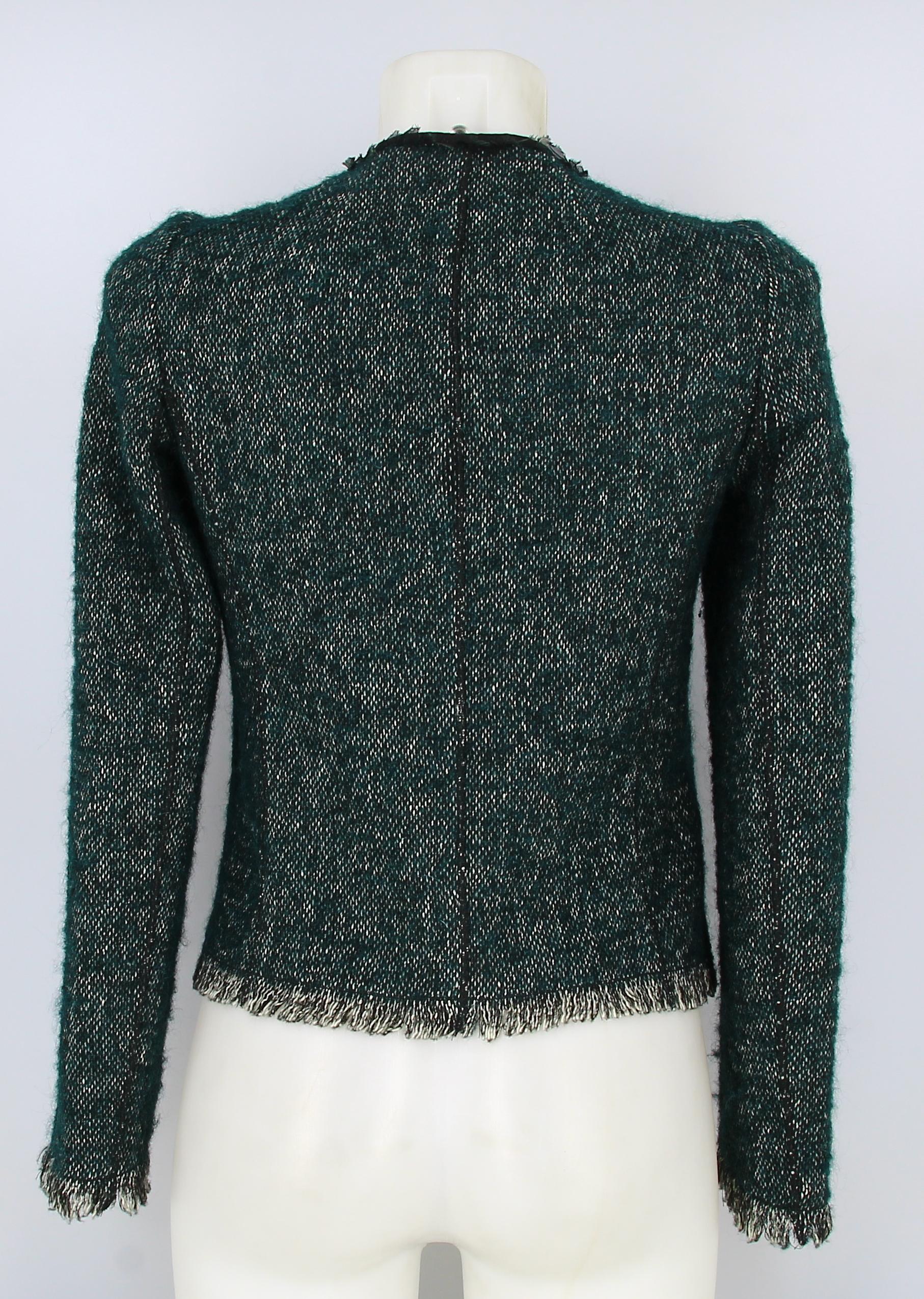 Dolce Gabbana Khaki Tweed Suit Jacket