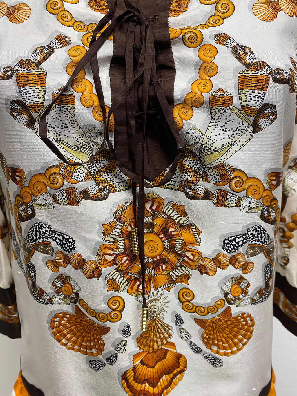Gucci Seashell Print Silk Mini Dress – Size IT 40