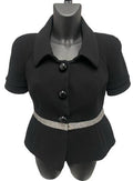 Balenciaga Black Péplum Top ( circa F/W2006 by Nicolas Ghesquière)