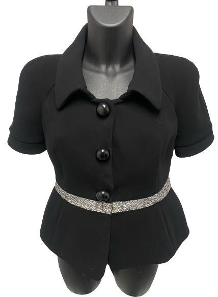 Balenciaga Black Péplum Top ( circa F/W2006 by Nicolas Ghesquière)