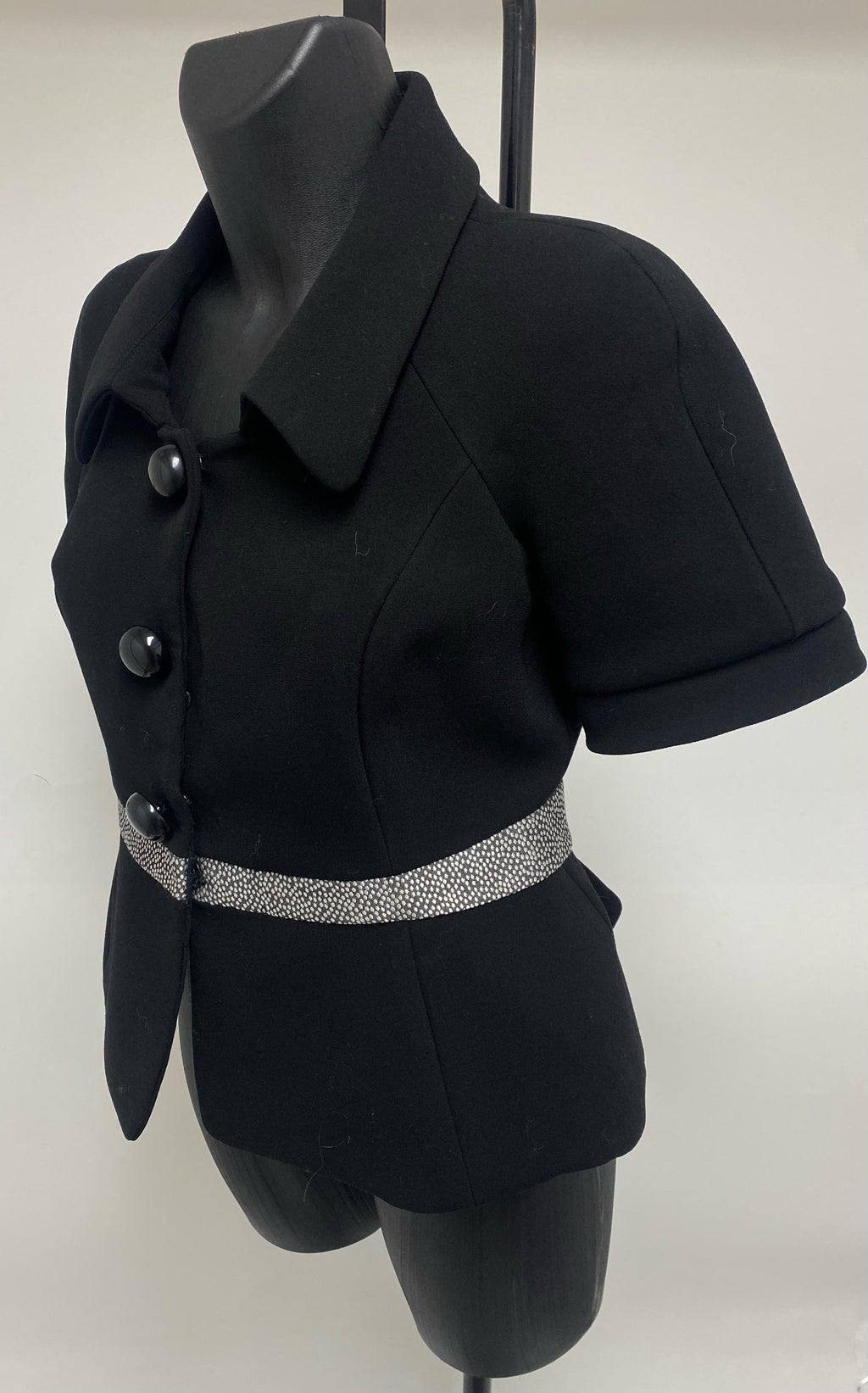 Balenciaga Black Péplum Top ( circa F/W2006 by Nicolas Ghesquière)