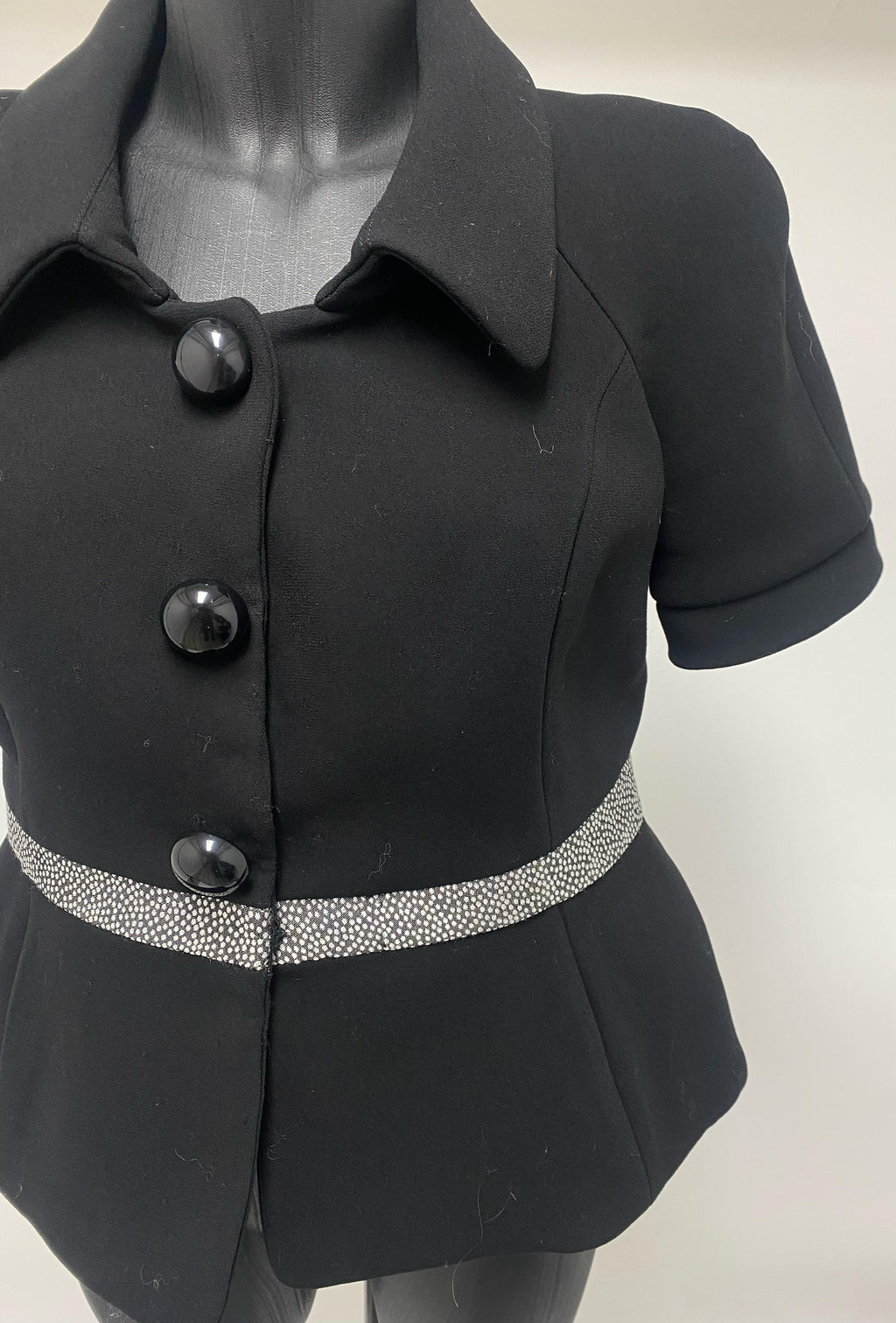 Balenciaga Black Péplum Top ( circa F/W2006 by Nicolas Ghesquière)