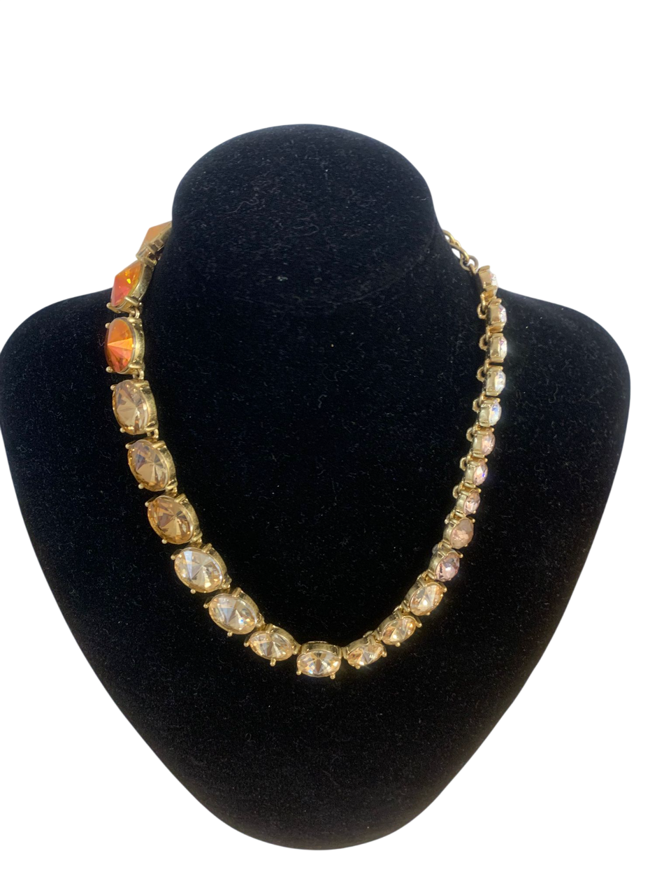 Oscar De La Renta Multicolor Crystal Necklace