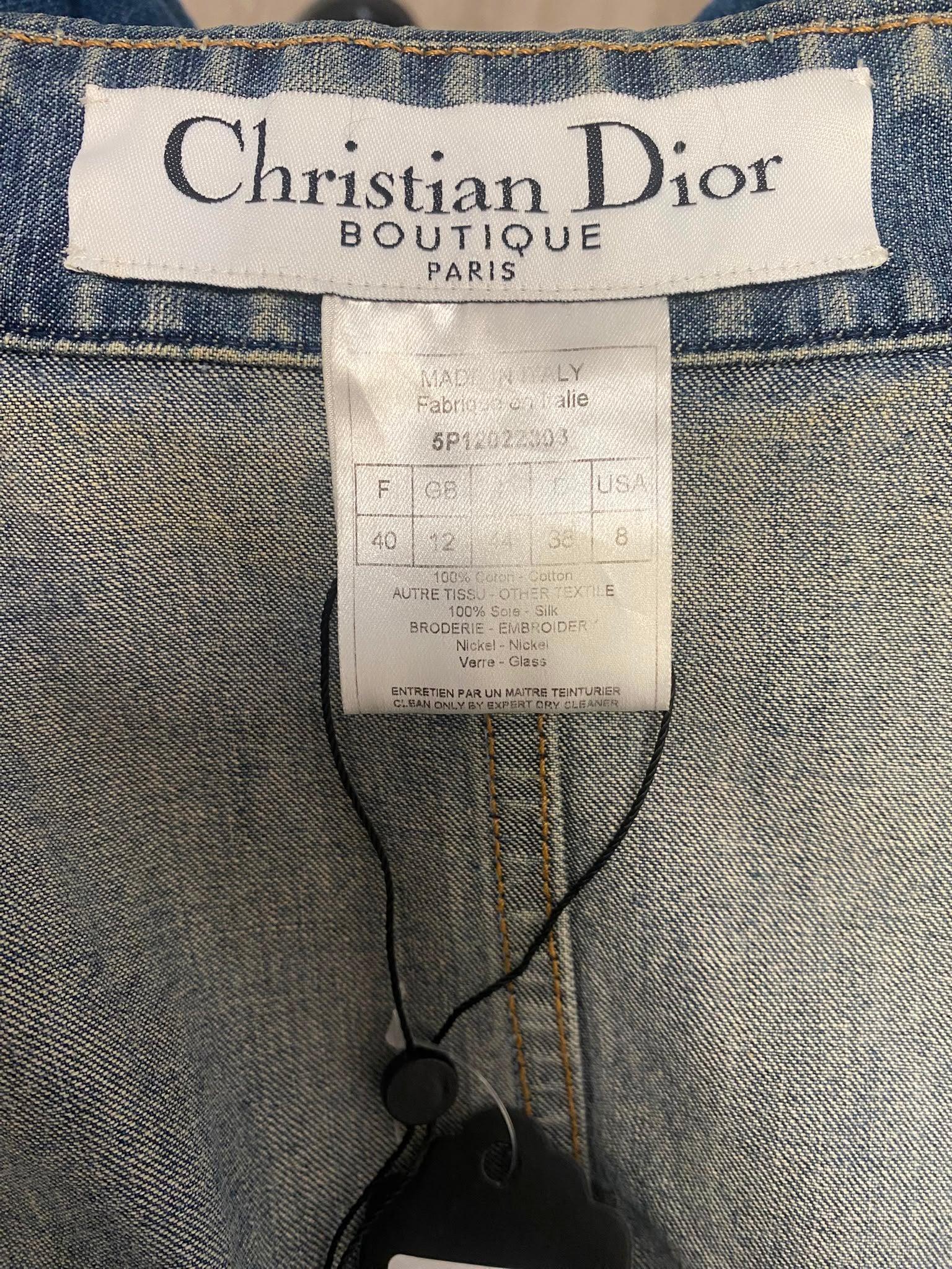 Galliano for Dior Denim Jacket and Skirt Set (2010)