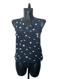 Chanel Blue Top with Moon and Stars