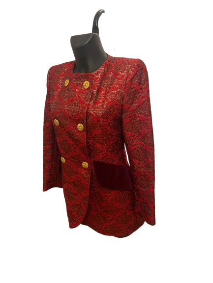 Givenchy Red Jacket in Lurex