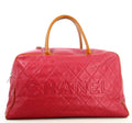 1999 Chanel Caviar Grand Logo Duffle Travel Bag