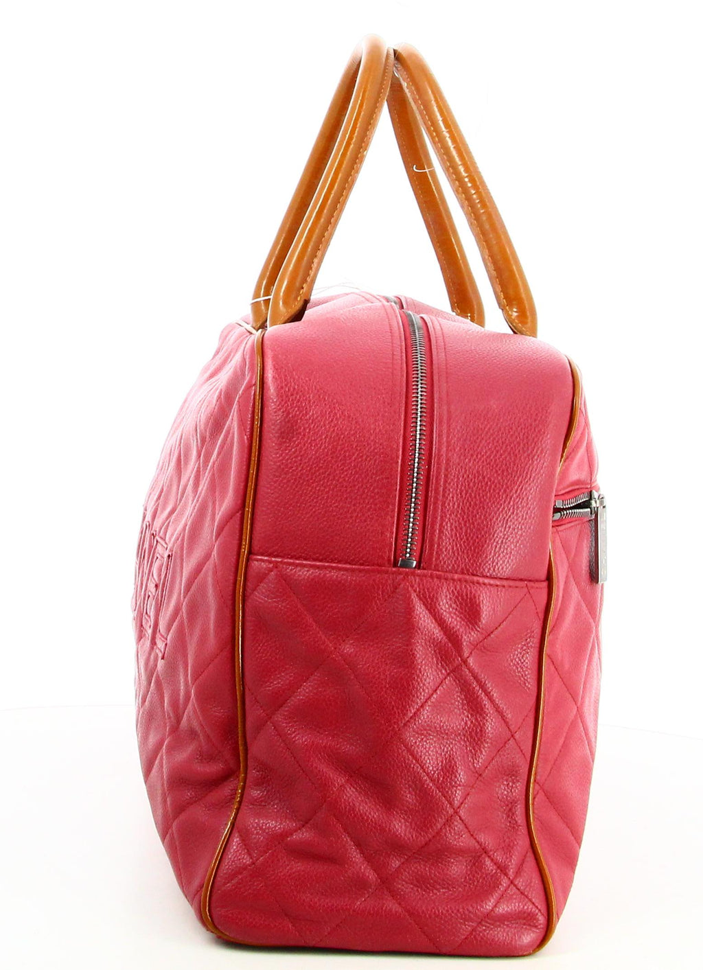 1999 Chanel Caviar Grand Logo Duffle Travel Bag