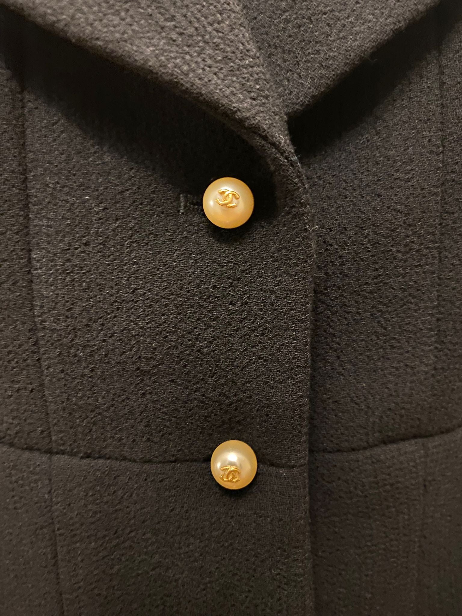 Chanel Navy Blazer with Pearl buttons FW1997