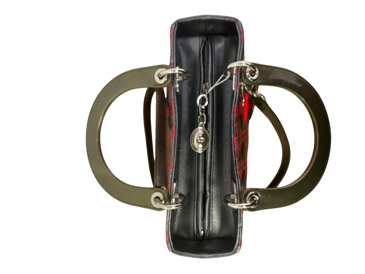 Christian Dior x Anselm Reyle Pink & Multicolor Lambskin Lady Dior Bag (2011)