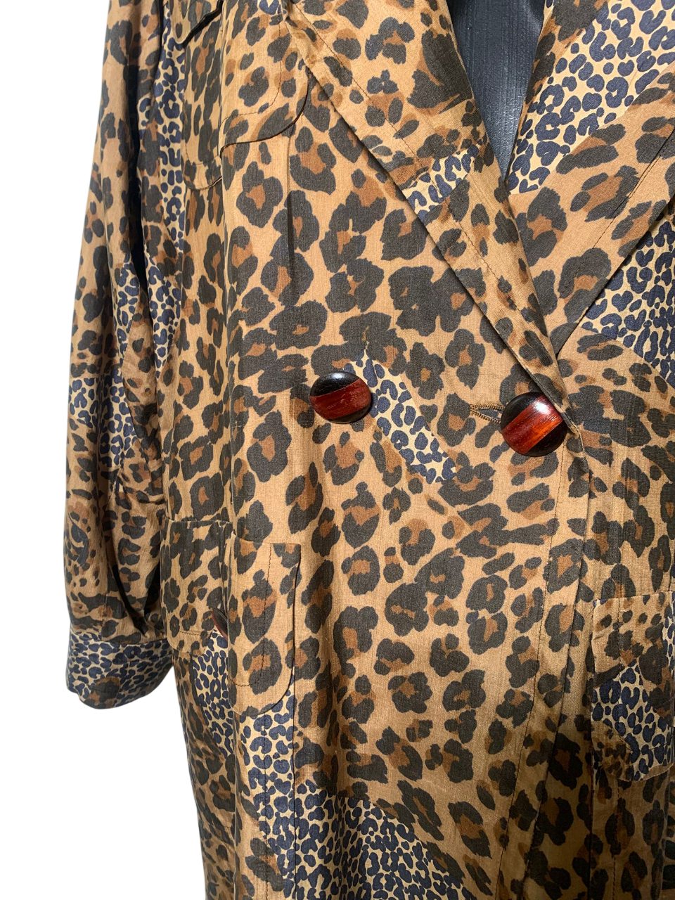 Yves Saint Laurent Leopard Trench
