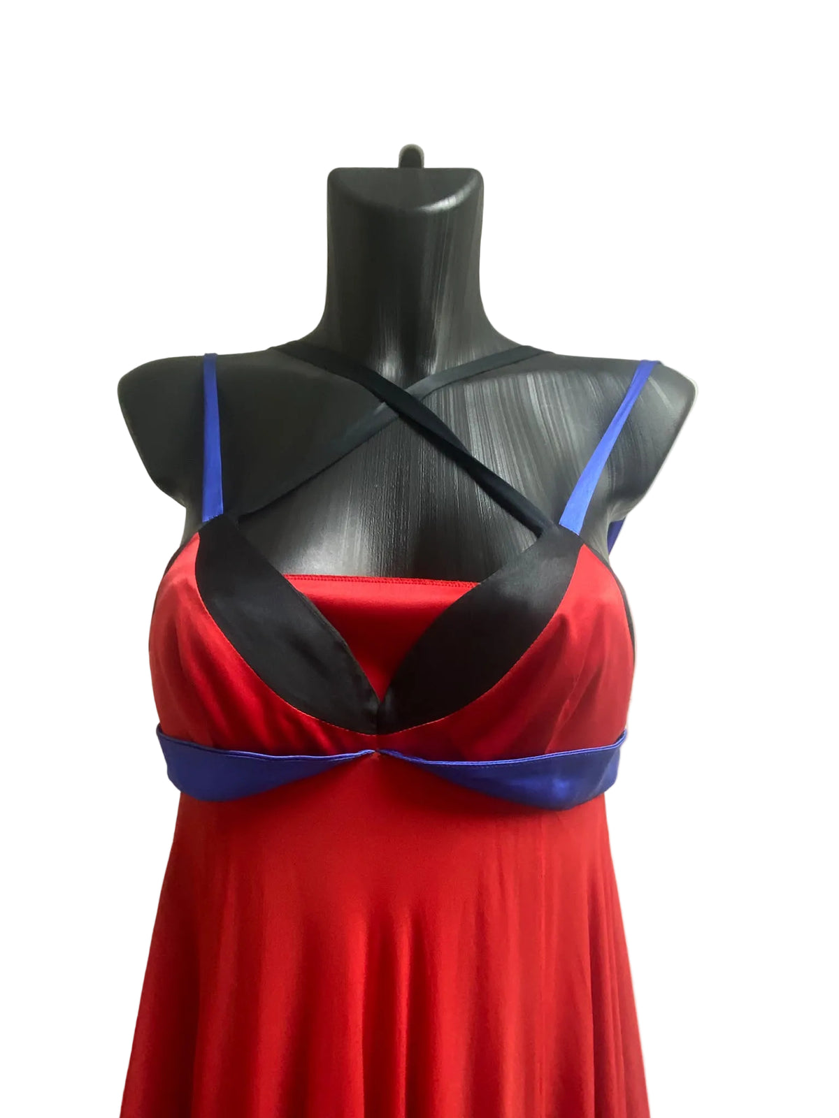2008 ETRO "I Fantastici Quarantanni" Silk Floor-Length Gown – Red, Blue & Black (IT 42)