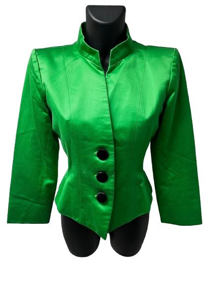 Yves Saint Laurent Green Satin Jacket