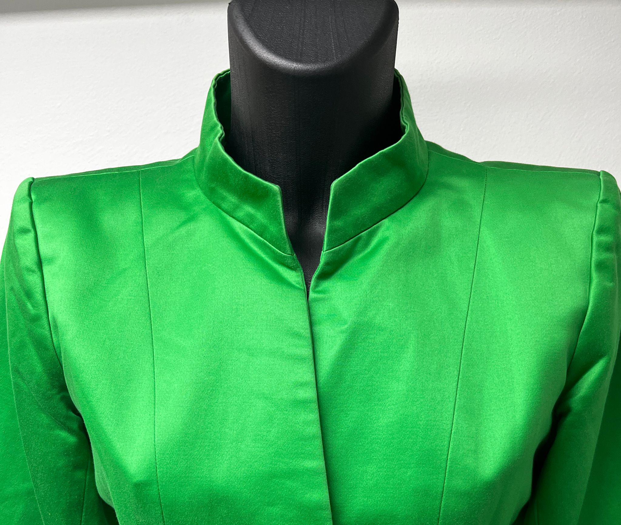 Yves Saint Laurent Green Satin Jacket